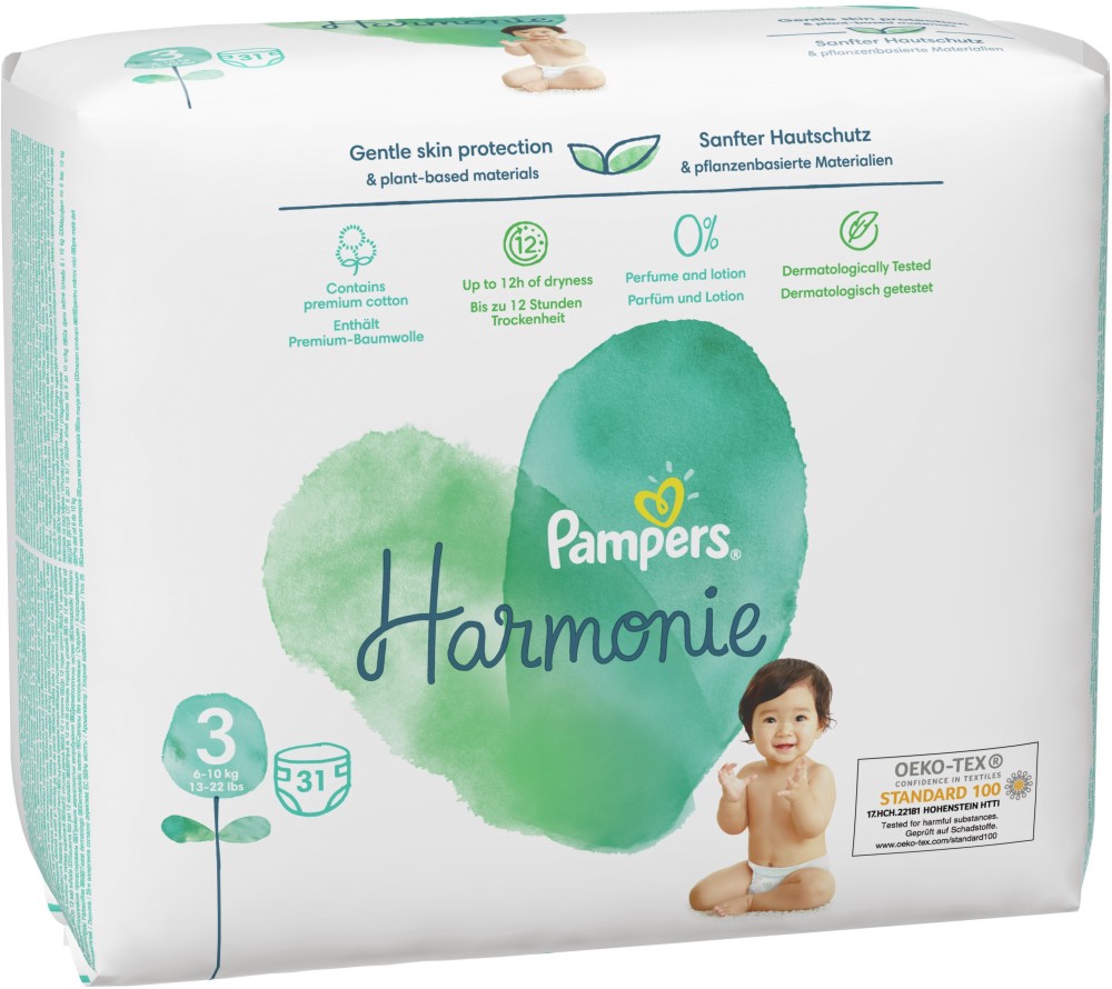  Pampers Harmonie 3 - 31 ,   6-10 kg - 