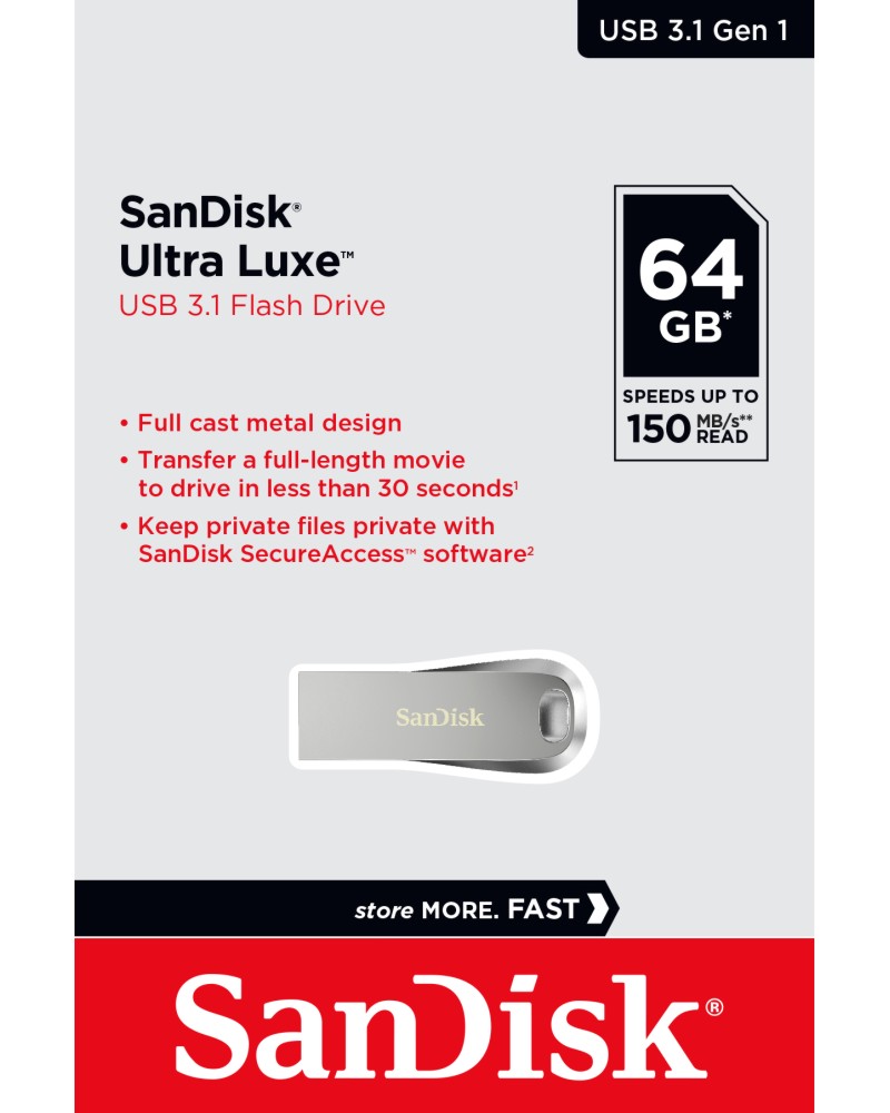 USB 3.1   64 GB SanDisk Ultra Luxe - 