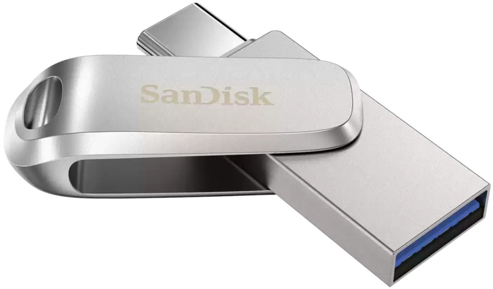 USB-A / USB-C 3.1 флаш памет SanDisk Dual Drive Luxe USB-A / USB-C 3.1 флаш памет SanDisk Dual Drive Luxe - 32 GB ÷ 1 TB, от серията Ultra -