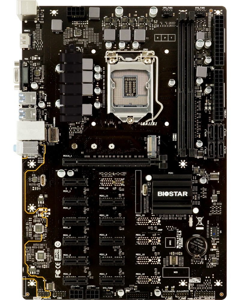 ����� ������ BIOSTAR TB360-BTC PRO 2.0 - LGA 1151, Intel B360, DDR4, ATX - 
