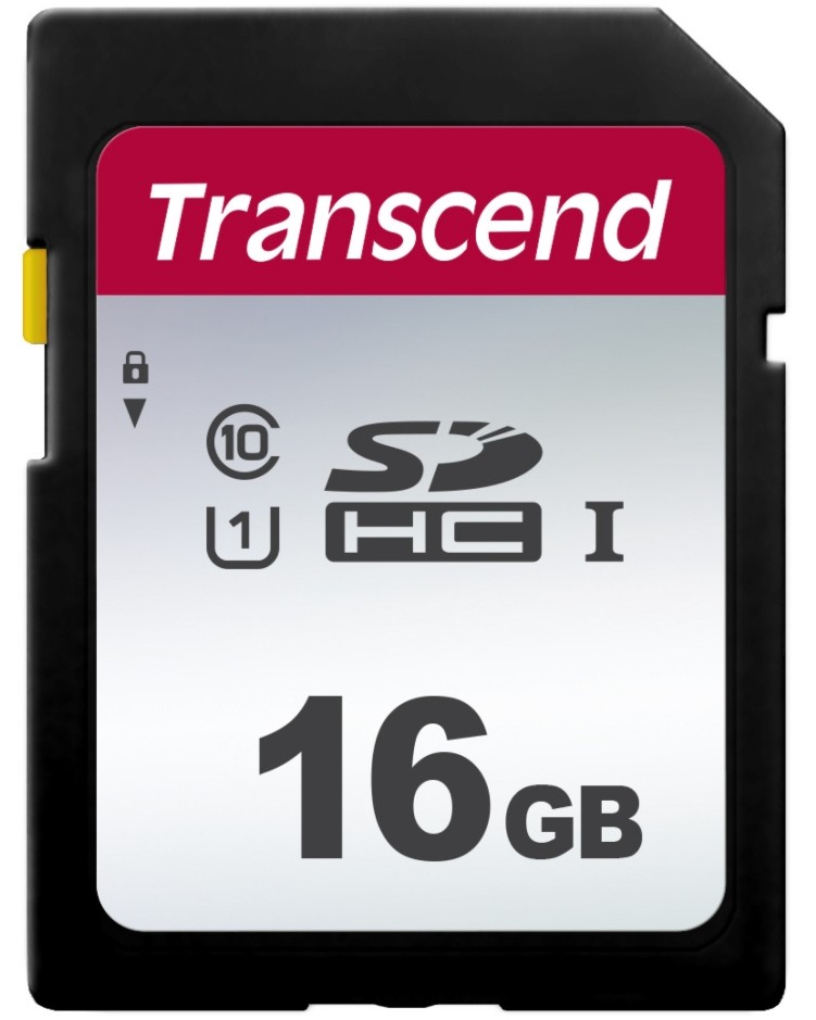 SDHC   16 GB Transcend SDC300S - Class 10, UHS-I U1 - 