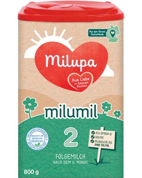 Адаптирано преходно мляко Milupa Milumil 2 - 800 g, за 6+ месеца - продукт