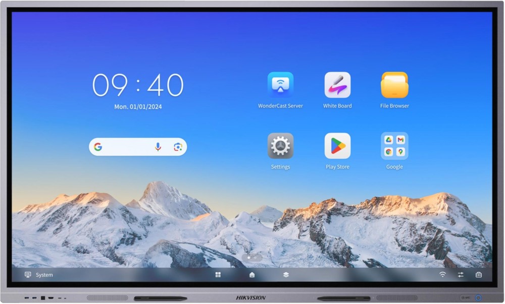Интерактивен дисплей 75" Hikvision DS-D5C75RB/A Интерактивен дисплей 75" Hikvision DS-D5C75RB/A - 171.3 / 101.9 / 8.2 cm, 8 GB RAM, 128 GB, Android 13 -