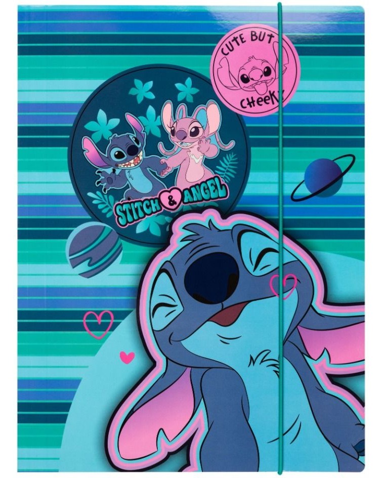 Папка с ластик Cool Pack - Стич Папка с ластик Cool Pack - Стич - За формат A4 на тема Лило и Стич -