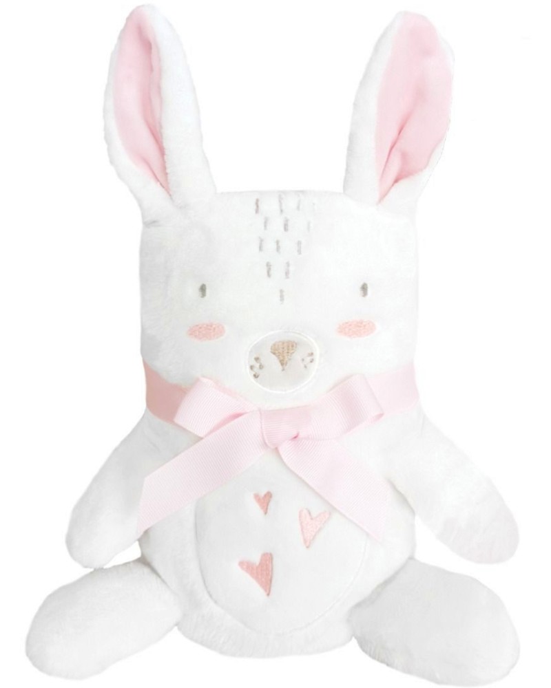 Бебешко одеяло 2 в 1 Kikka Boo - 75 x 100 cm, от серията Rabbits in Love - продукт