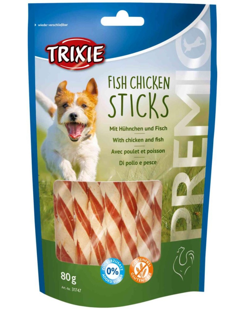 ������� �� ������ Trixie Fish Chicken Sticks - 80 g, � ������� � ����, �� ������� Premio - �����