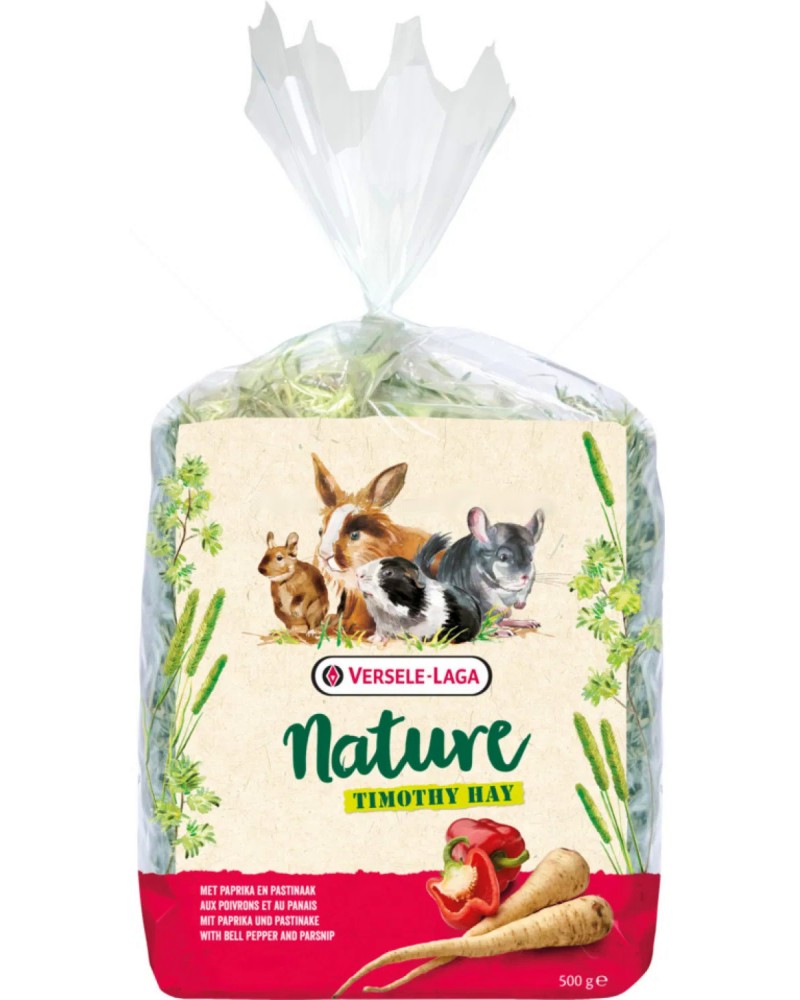      VERSELE LAGA Timothy Hay Bell Pepper & Parsnip - 500 g,   ,   ,   Nature - 