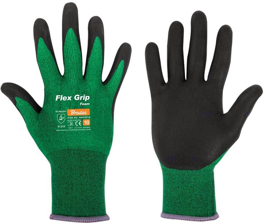 Работни ръкавици Bradas Flex Grip Foam Работни ръкавици Bradas Flex Grip Foam - Размер 10 -