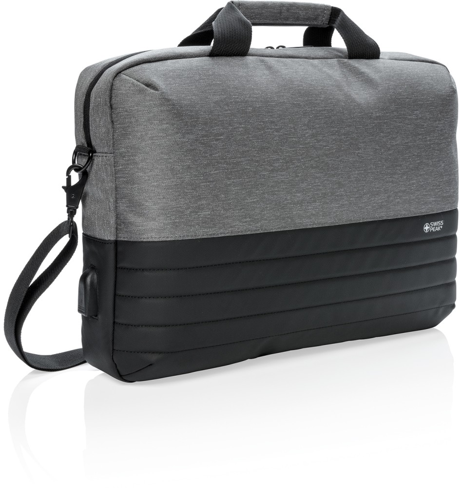 Чанта за лаптоп 15" Swiss Peak - С RFID защита и USB порт - 