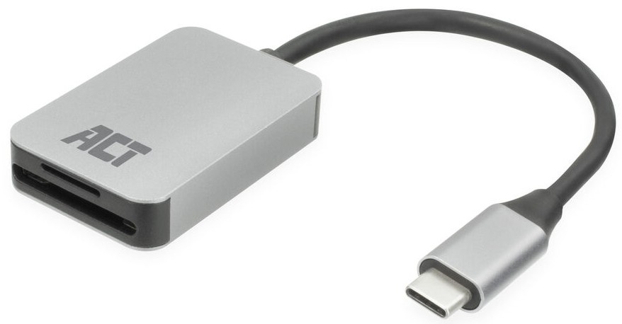 Четец за карти памет USB-C ACT AC7056 Четец за карти памет USB-C ACT AC7056 - За SD, SDHC, SDXC, MicroSD, MicroSDHC и MicroSDXC карти -