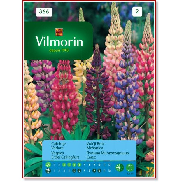 Семена от Лупина - микс от цветове Семена от Лупина - микс от цветове - 2 g -