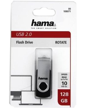 USB 2.0 ���� ����� 128 GB Hama Rotate - 