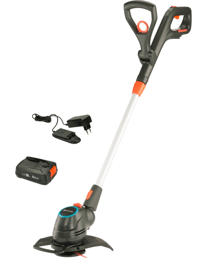 Акумулаторен тример Gardena ComfortCut 23/18V P4A Set Акумулаторен тример Gardena ComfortCut 23/18V P4A Set - С батерия и зарядно от серията Comfort -