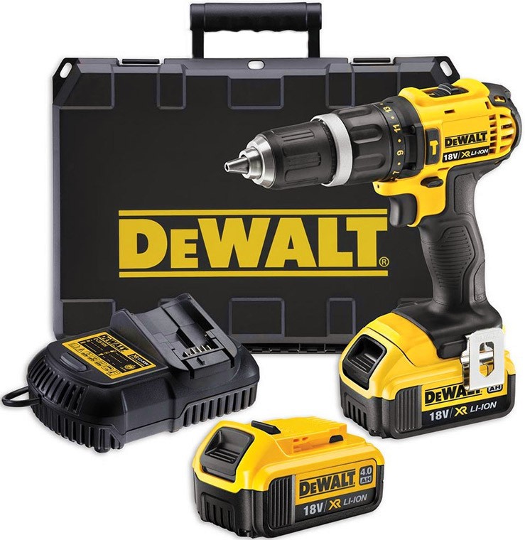 Акумулаторна ударна бормашина 18V DeWalt DCD785M2 Акумулаторна ударна бормашина 18V DeWalt DCD785M2 - С 2 батерии, зарядно и куфар -