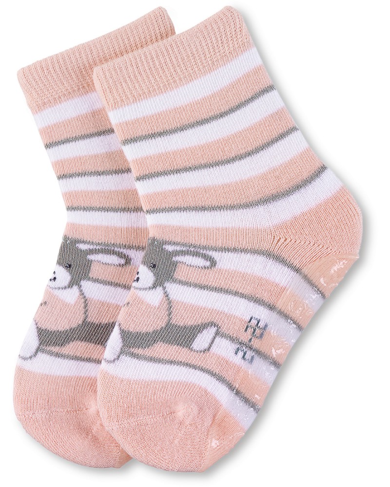 Детски чорапи със силиконово стъпало Магаренце - Sterntaler - От колекцията Emmi Girl - продукт