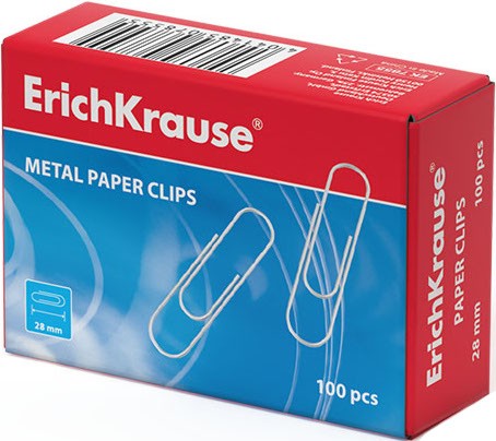 Малки кламери Erich Krause Малки кламери Erich Krause - 100 броя с дължина 28 mm -