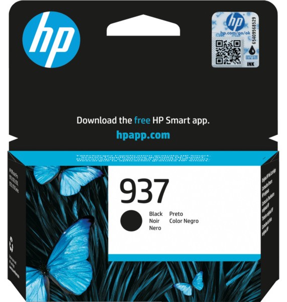 Касета с мастило за принтер HP 937 Black Касета с мастило за принтер HP 937 Black - 1250 страници -