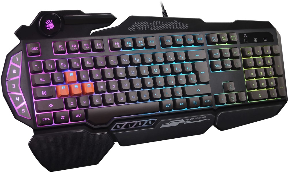 ������� ���������� A4Tech B314 - Full size, � USB �����, RGB �� ������� Bloody - 