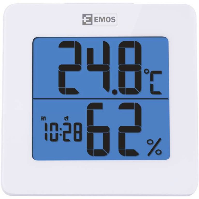 Термометър с часовник и хигрометър Emos - продукт
