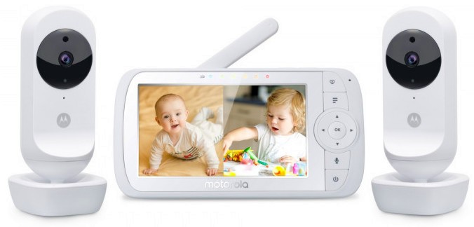 Видео бебефон Motorola VM35-2 Connect - С 2 камери, температурен датчик, мелодии, нощно виждане и възможност за обратна връзка - продукт
