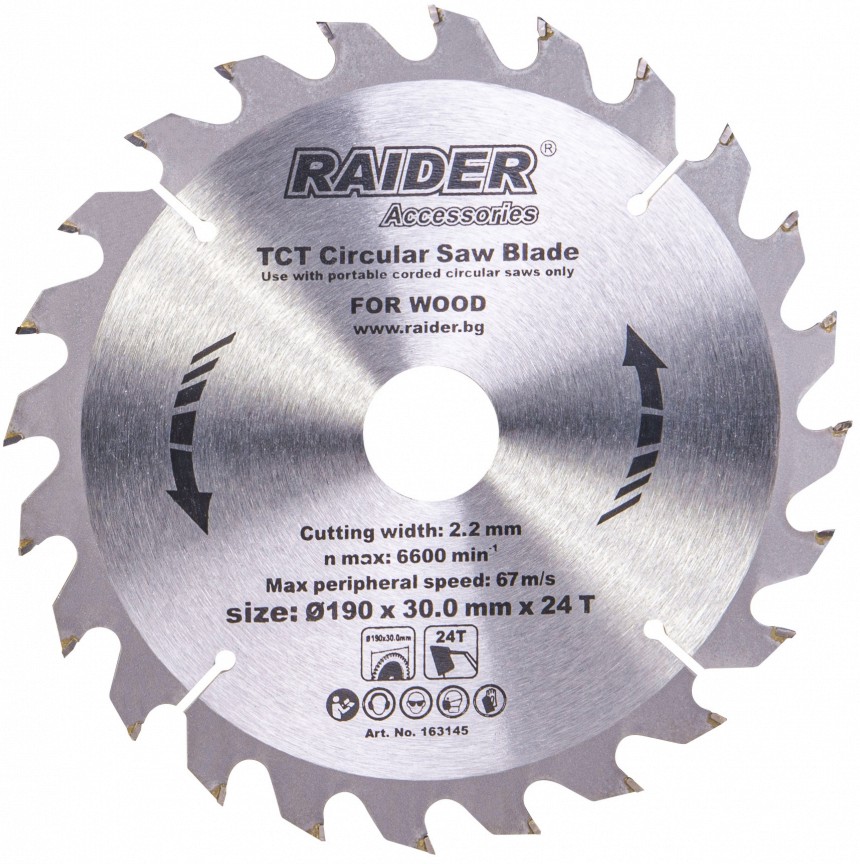     Raider - ∅ 190 / 30 / 2.4 mm  24 - 60  - 