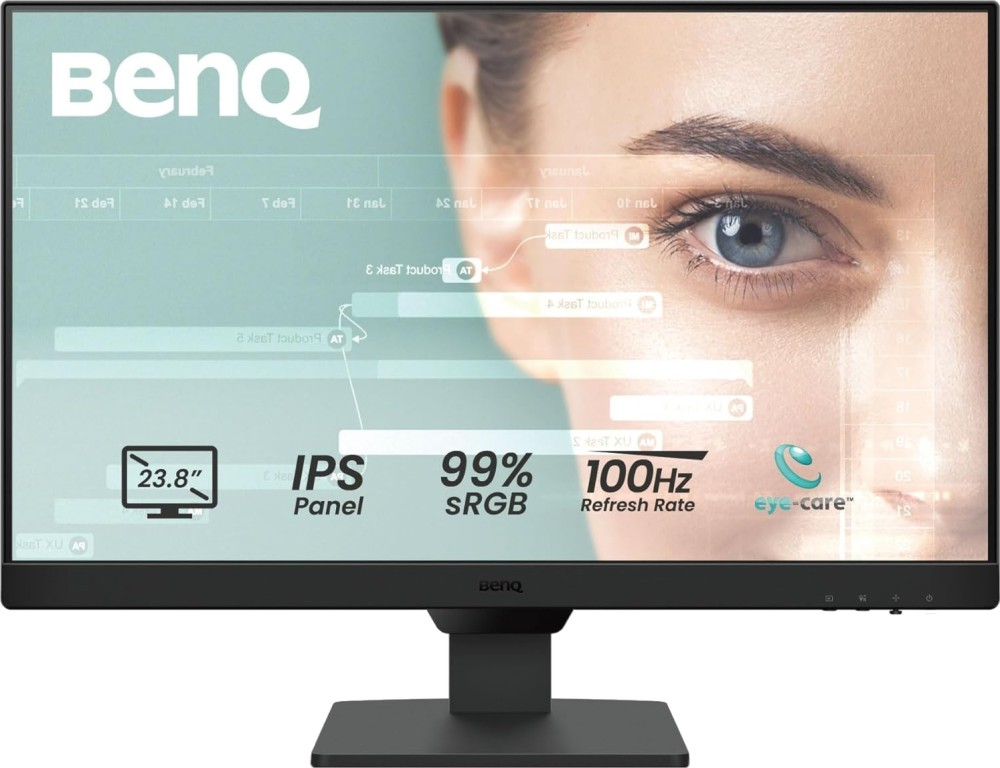 ������� BENQ GW2490 - 23.8", IPS, 16:9, 100 Hz, 1920 x 1080, 5 ms, HDMI, DisplayPort - 