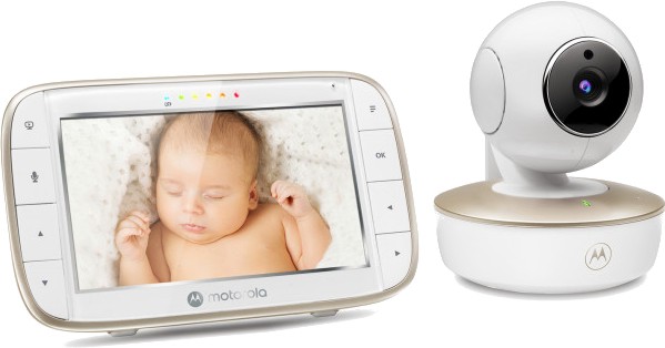 Видео бебефон Motorola VM855 Connect - С Wi-Fi, температурен датчик, мелодии, нощно виждане и възможност за обратна връзка - продукт