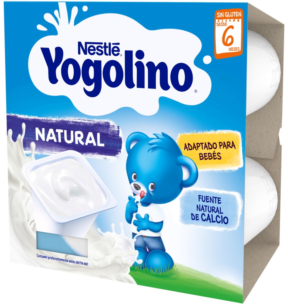 Млечен десерт натурален Nestle Yogolino - 4 х 100 g, за 6+ месеца - продукт