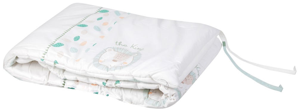 Обиколник за бебешко легло Kikka Boo - За легла 60 x 120 и 70 x 140 cm, от серията Jungle King - продукт