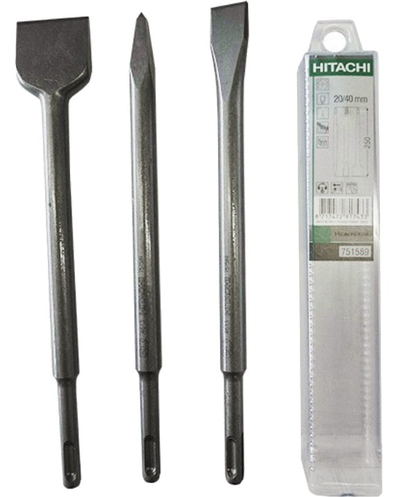 Комплект длета HiKOKI (Hitachi) SDS-Plus - 3 броя с дължина 25 cm - 