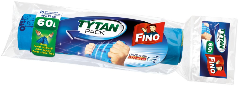 Торби за смет Fino Tytan 60 l  - 10 броя - 