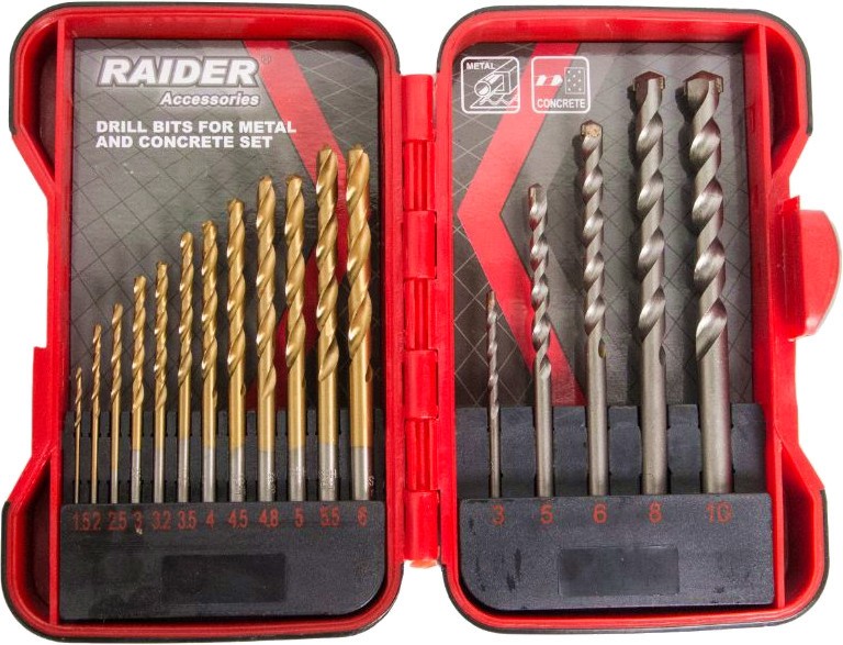 �������� ������� �� ����� � ����� Raider - 17 ���� � �������� ∅ 1.5 - 10 mm - 