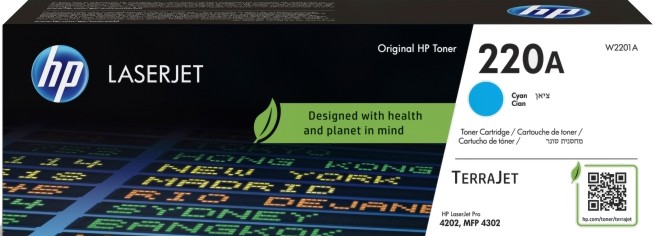 Тонер касета HP 220A Cyan Тонер касета HP 220A Cyan - 1800 страници -