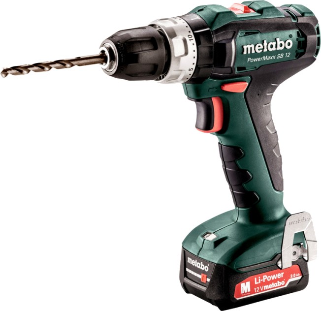 Акумулаторна ударна бормашина Metabo PowerMaxx SB 12 Акумулаторна ударна бормашина Metabo PowerMaxx SB 12 - С 2 батерии, зарядно и куфар -