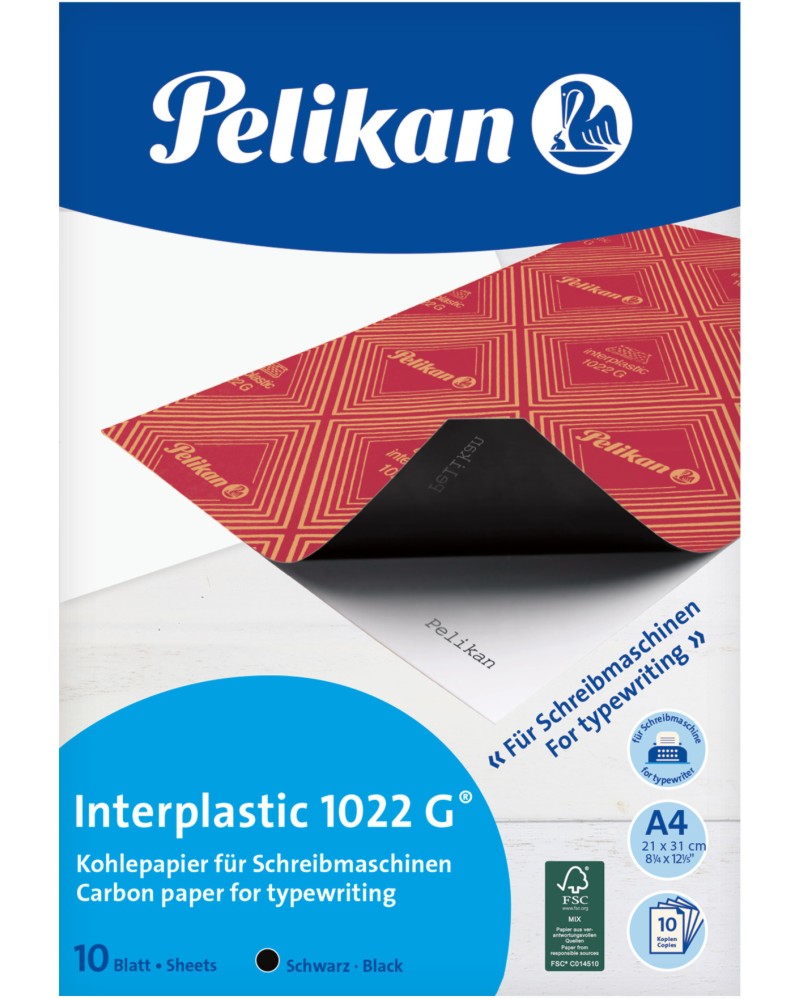 ������ ������ �� ��������� Pelikan Interplastic 1022 G - 10 ��� 100 ����� � ������ A4 - 