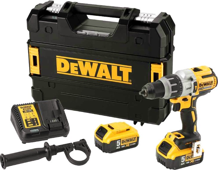 Акумулаторна ударна бормашина 18V DeWalt DCD996P2 Акумулаторна ударна бормашина 18V DeWalt DCD996P2 - С 2 батерии, зарядно и куфар -
