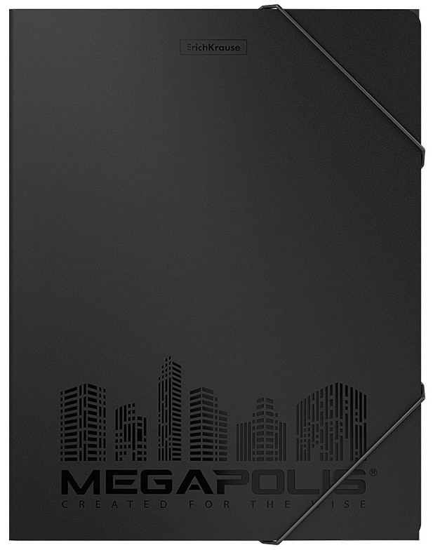 Папка с ластик Erich Krause - За формат A4 от серията Megapolis - 