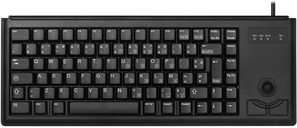 Клавиатура Cherry G84-4400 Клавиатура Cherry G84-4400 - С USB кабел и Trackball -