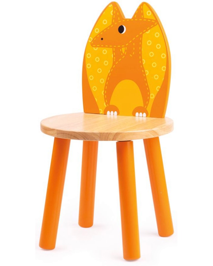 Детско дървено столче с облегалка Bigjigs Toys - Птеродактил Детско дървено столче с облегалка Bigjigs Toys - Птеродактил - От серията Tidlo - продукт