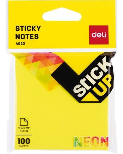      Deli - 100    7.6 x 7.6 cm   Stick Up - 