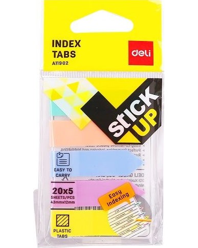�������� ������������� ������� Deli - ������� - 5 x 20 ���� � ������� 4.3 x 1.2 cm �� ������� Stick Up - 