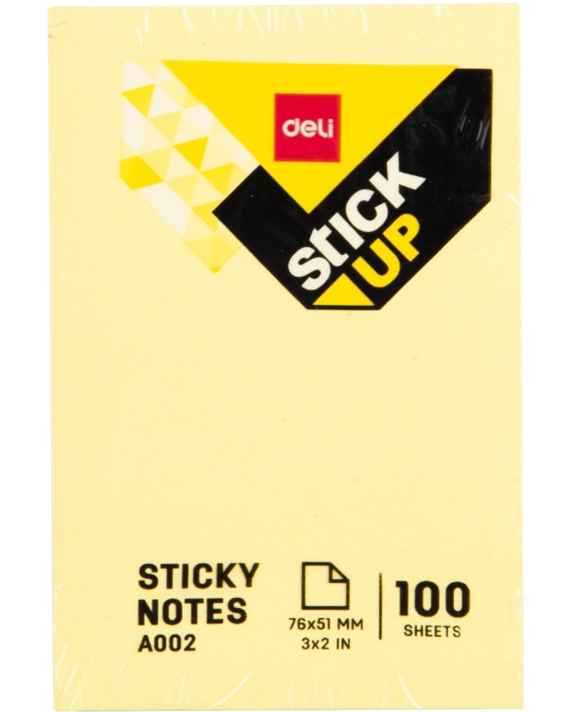    Deli - 100    5.1 x 7.6 cm   Stick Up - 