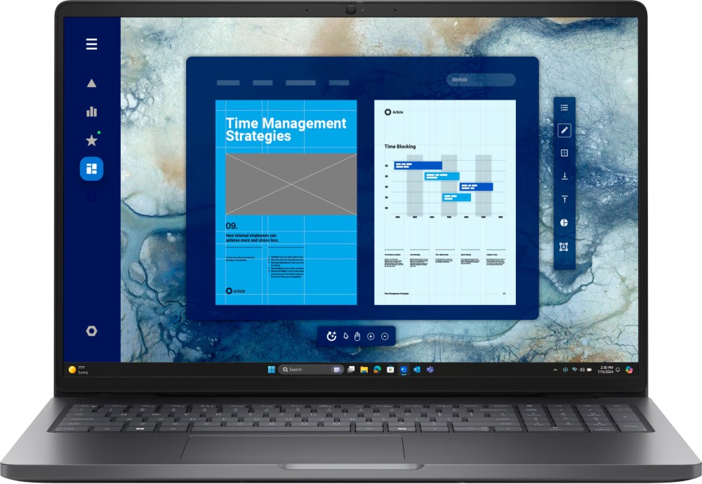 Лаптоп Dell Pro 16 PC16250 Лаптоп Dell Pro 16 PC16250 - Intel Core 5 120U 3.8 GHz, 16" IPS 1920 x 1200, 60 Hz, 16 GB RAM DDR5, 512 GB SSD, Ubuntu 24.04 LTS -