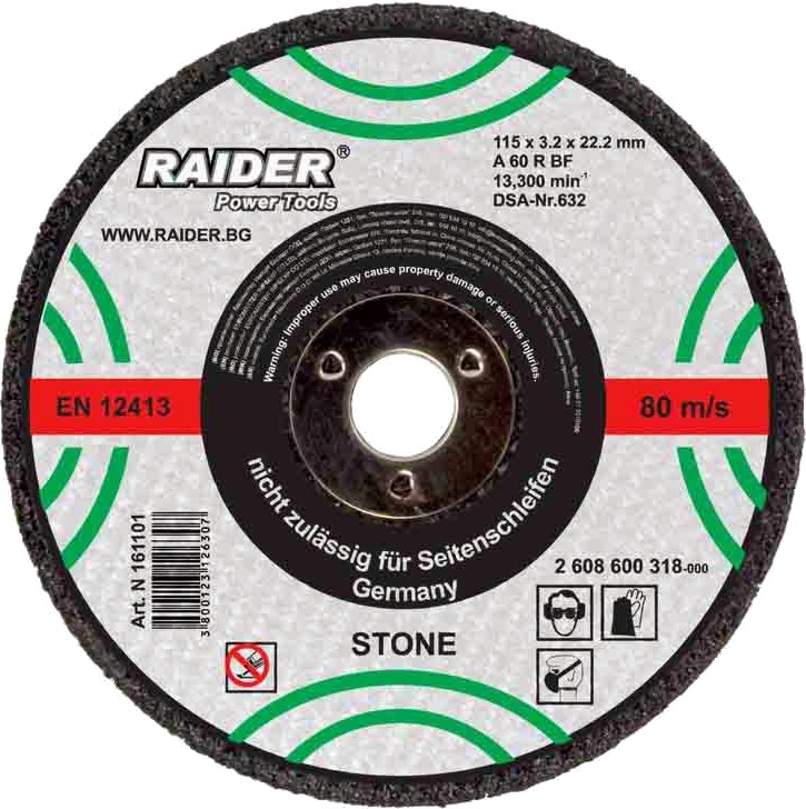    Raider - ∅ 115 / 3.2 / 22.2 mm   Power Tools - 