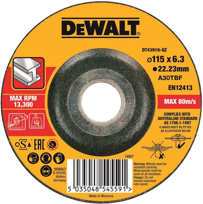      DeWalt High Performance Osa - ∅ 115 / 6.3 / 22.23 mm - 