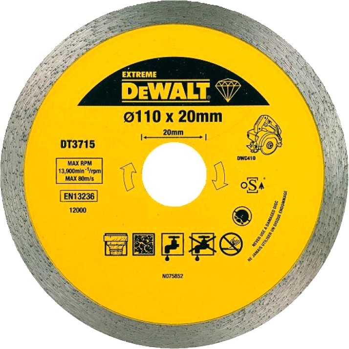    DeWalt - ∅ 110 / 20 / 1.6 mm    Extreme - 