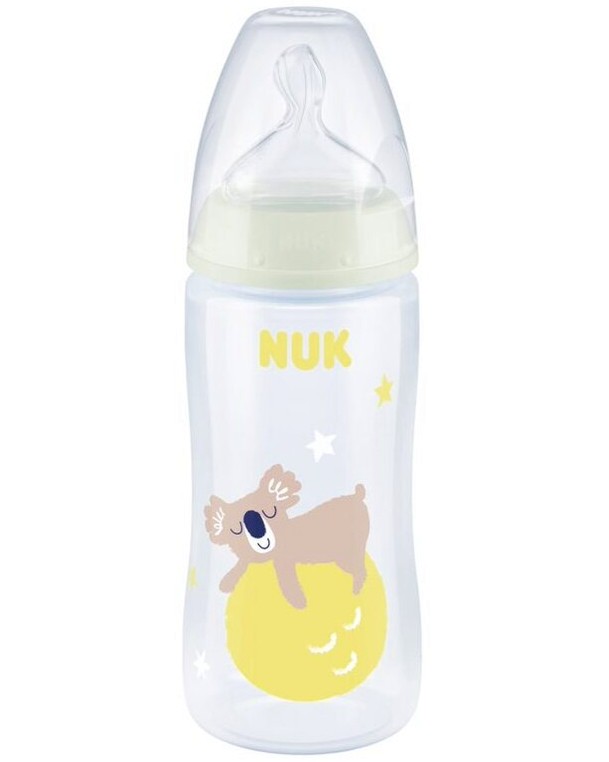    NUK Temperature Control Night - 300 ml,   First Choice+, 0-6  - 