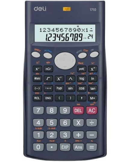 Научен калкулатор 12 разряда Deli Core-Scientific E1710 - С капак - 