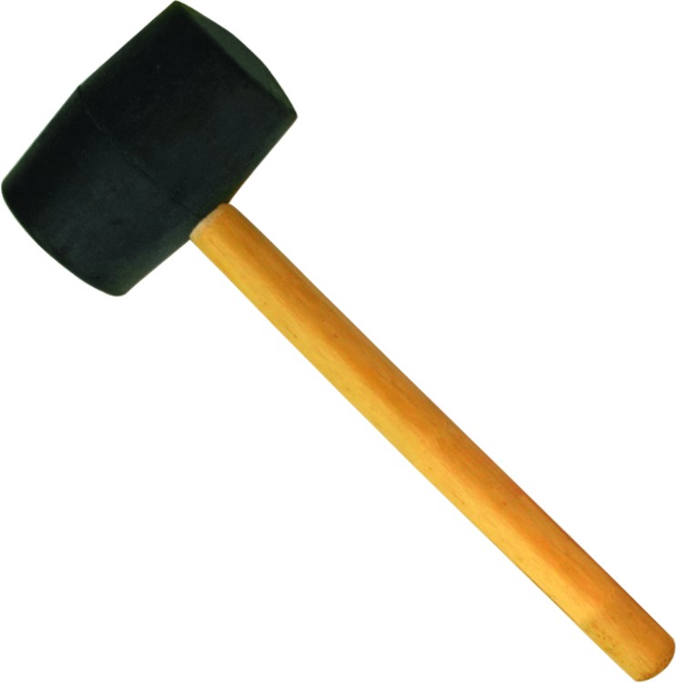 Гумен чук Basic Skillco - 230 - 900 g с дървена дръжка - 