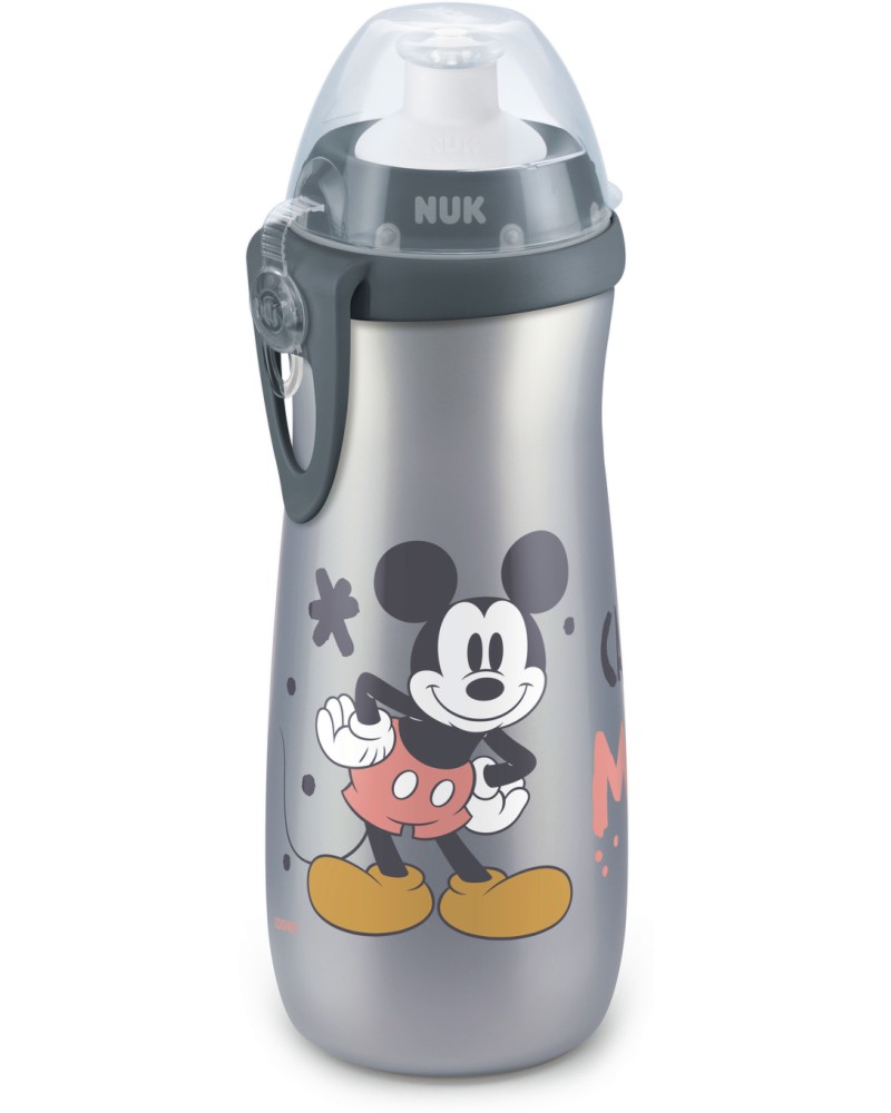 Неразливащо се спортно шише NUK Sports Cup First Choice Неразливащо се спортно шише NUK Sports Cup First Choice - 450 ml, на тема Мики Маус и приятели, 24+ м - продукт